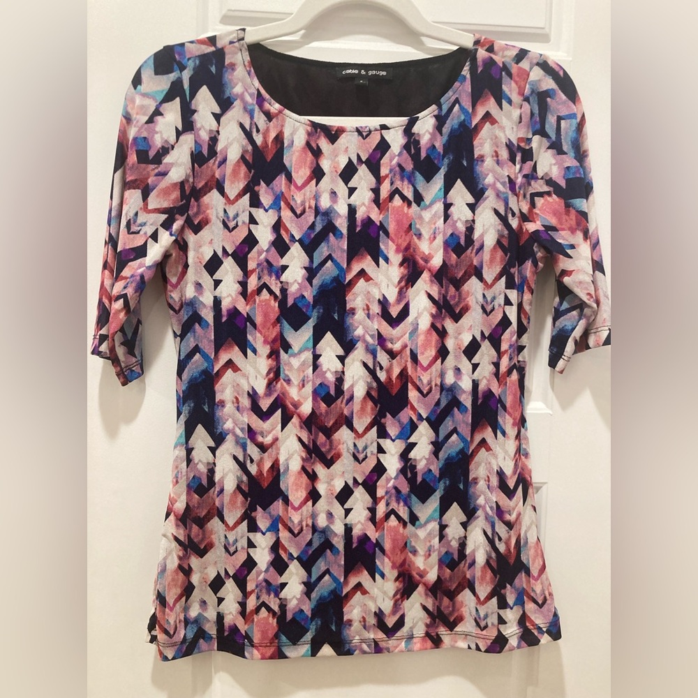 Colorful stretchy top